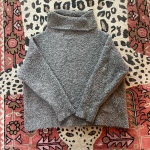 Cozy Gray Turtleneck Sweater
